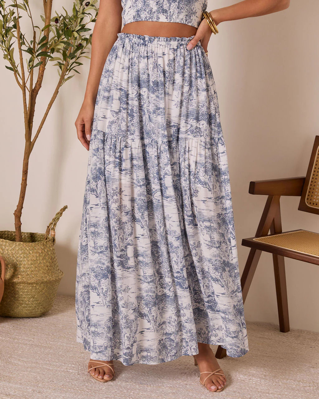Cedar Skies Printed Maxi Skirt | VICI