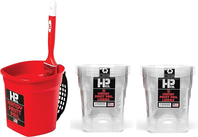 The Active Painter's Dream Package: Handy Paint Pail & Liner Combo + Free Paintbrush | Amazon (US)