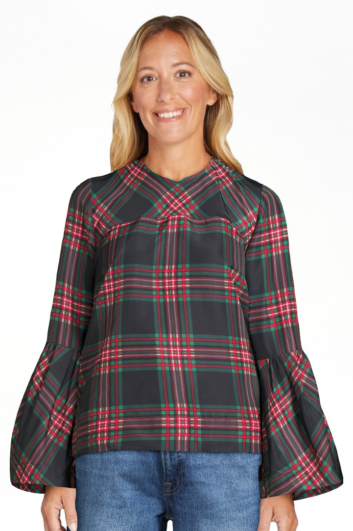 Free Assembly Women's Top with Long Bell Sleeves, Sizes XS-XXXL | Walmart (US)
