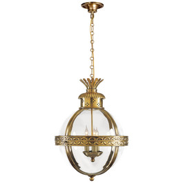Crown Top Banded Globe Lantern | Visual Comfort