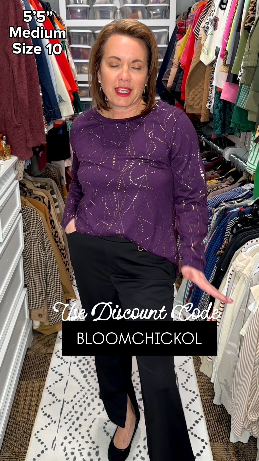 Plum Festive Blouse + Black Pants

This plum BloomChic blouse adds rich color and beautiful detail, making it an easy statement piece for the holiday season and beyond. Styled with the same black BloomChic pants, it’s a versatile look that works for holiday gatherings, New Year’s celebrations, dinners, and dressy casual events.

This is the kind of top that instantly elevates your outfit while still feeling relaxed and wearable — a great option if you want something festive without sparkle.

Use code: BLOOMCHICKOL to save.

BloomChic plum blouse
BloomChic purple top
BloomChic festive blouse
BloomChic holiday outfit
New Year’s Eve outfit women
holiday blouse women
plum blouse outfit
purple festive top
dressy casual outfit women
holiday dinner outfit
comfortable holiday fashion
plus size BloomChic
plus size festive outfit
black pants outfit women
wide leg pants women
comfortable dress pants
evening outfit ideas women
cocktail attire women
over 40 fashion women
over 50 style women
confidence in fashion
LTK BloomChic finds
LTK festive outfits
LTK holiday style


#LTKHoliday #LTKFindsUnder50 #LTKSaleAlert
