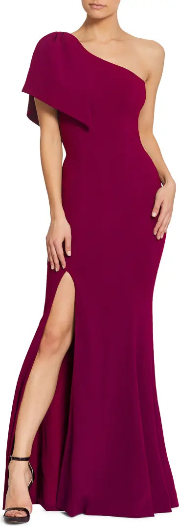 Georgina One-Shoulder Crepe Gown | Nordstrom