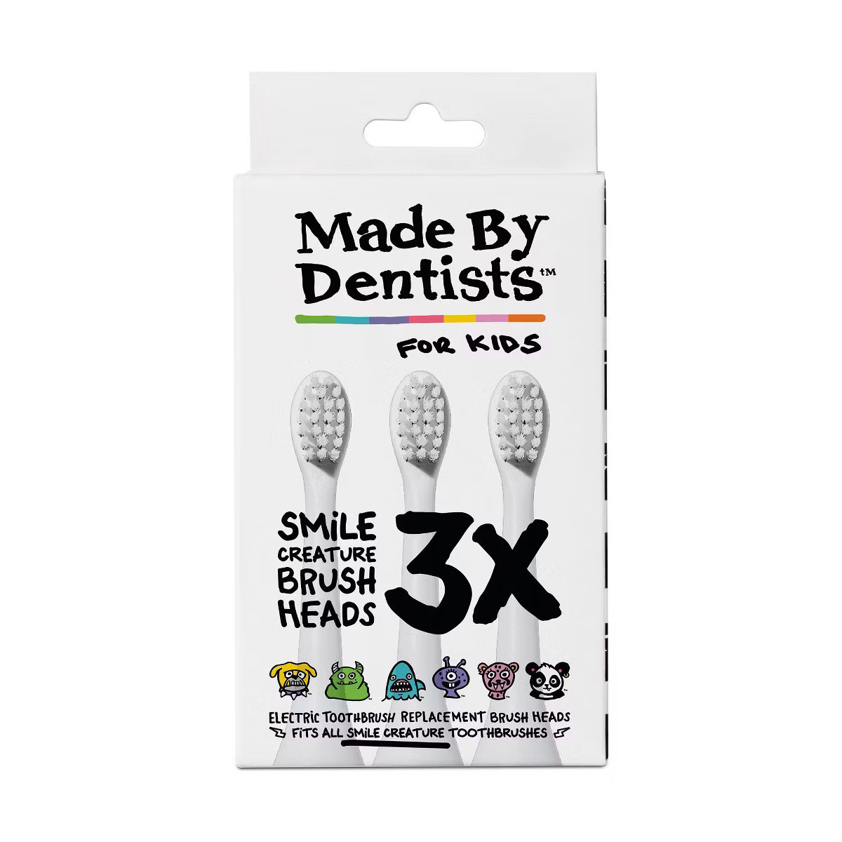 Made by Dentists Kids' Electric Toothbrush Replacement Heads - 3pk | Target