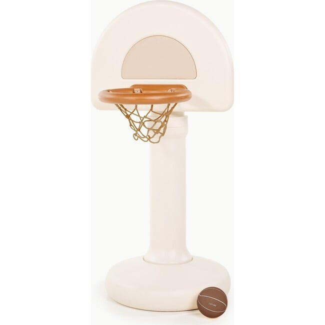 Baby Toys | Kids Toys | Standing Basketballl Hoop, Ivory (Beige, Size 18M) | Gathre from Maisonette | Maisonette