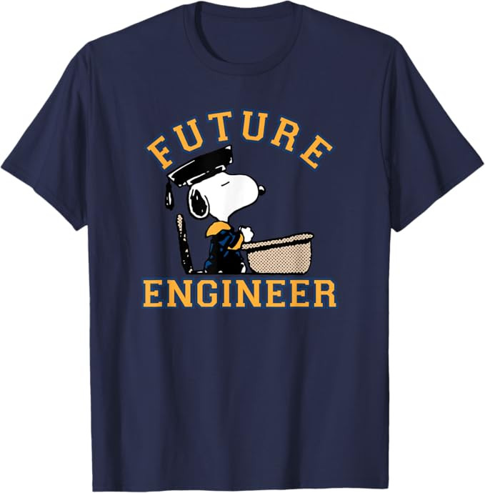 Peanuts Graduation Future Engineer Snoopy T-Shirt | Amazon (US)