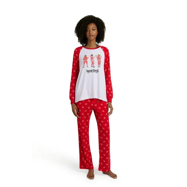 Dogg Supply by Snoop Dogg Women's Long Sleeve and Sleep Pant Pajama Set, 2-Piece, Sizes S-3X - Wa... | Walmart (US)