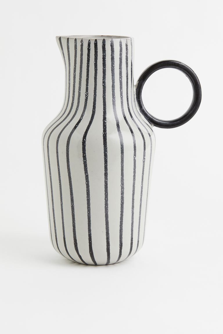 New ArrivalPitcher in terracotta with a pattern. Spout at top and round handle at one side. Diame... | H&M (US + CA)