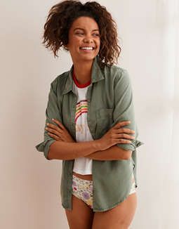 Aerie Button Down Shirt | American Eagle Outfitters (US & CA)