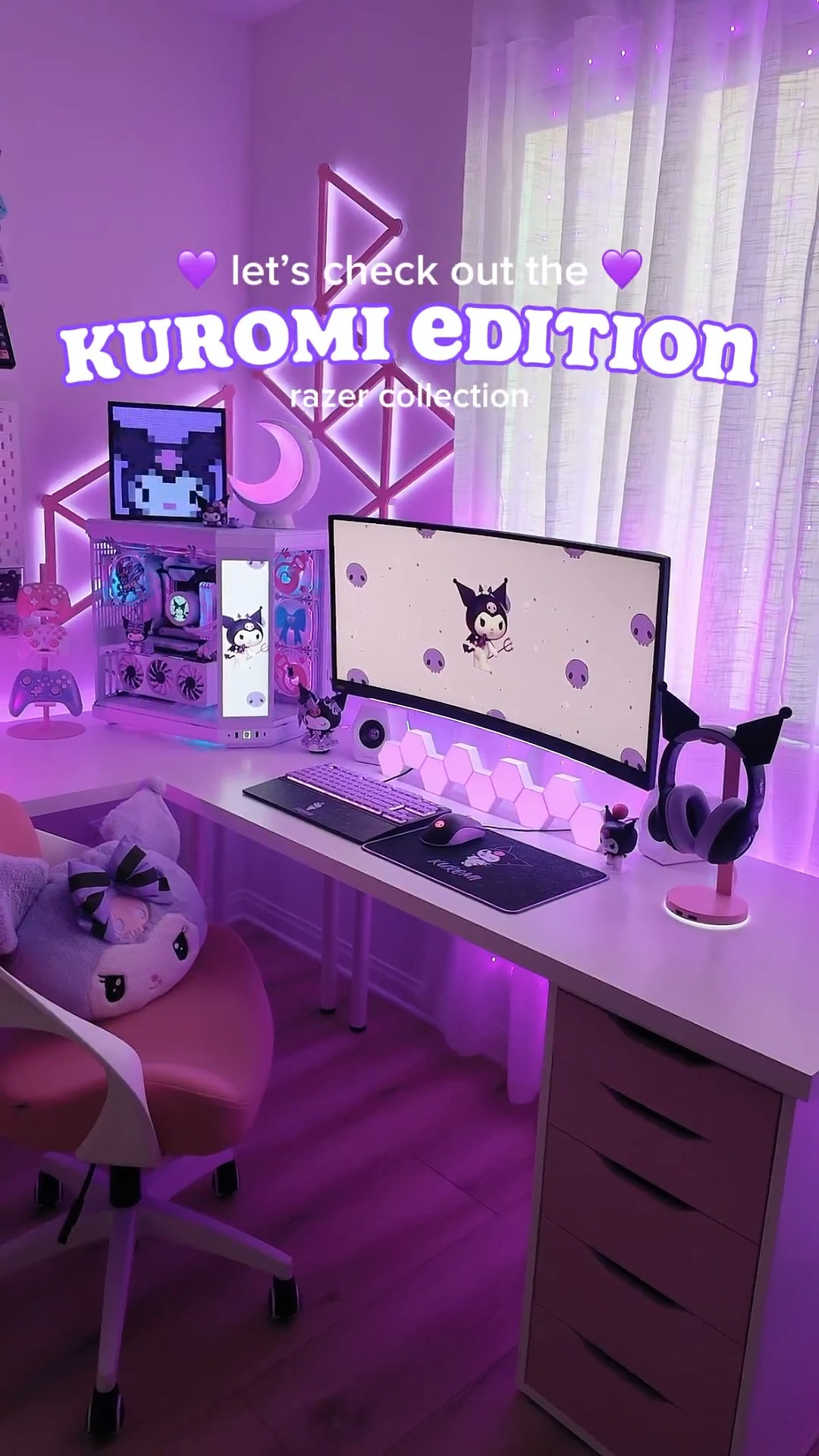 Shop my Razer x Kuromi gaming setup! 💜🎮 Isn’t the headset so cute? 😍

I linked the items featured below with similar products + alternatives for anything that is no longer available! 💕

🖤▫️🖤▫️🖤▫️🖤

Sanrio, PC gaming, desk setup, purple gaming setup, gaming setup, Kuromi gaming setup, gaming accessories, Razer, Razer Kuromi collection, cute gaming setup, RGB lighting, pink gaming setup, kawaii gaming setup, Razer review, mechanical keyboard, gaming headset, gaming peripherals, gaming mouse

#LTKFindsUnder100 #LTKSaleAlert #LTKHome