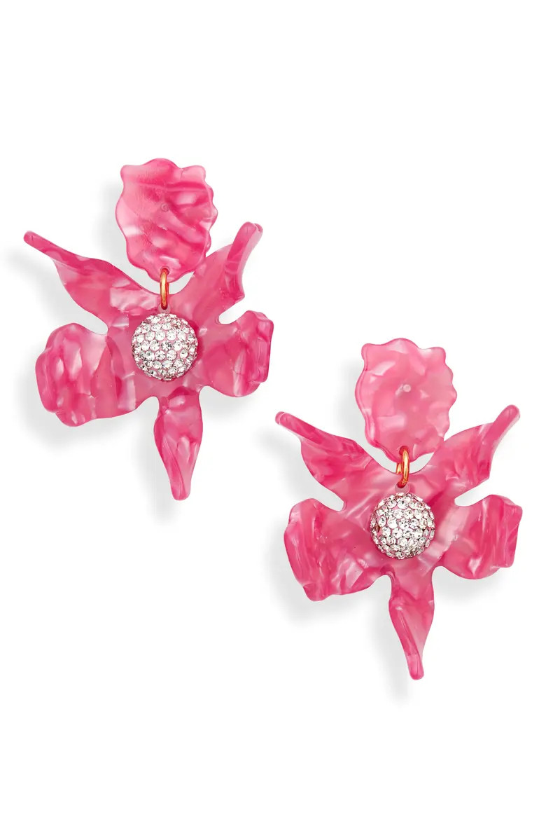 Lele Sadoughi Small Crystal Lily Earrings | Nordstrom | Nordstrom