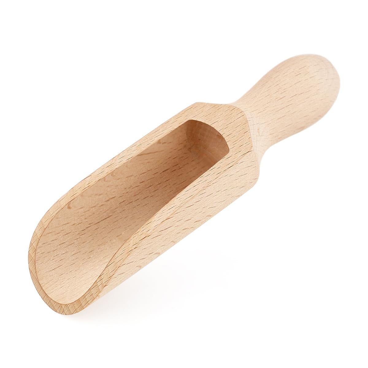 1 Pcs Wooden Spoons, 5.5 In Natural Beech Wood Bath Salt Scoop for Flour, Bath Salt, Sugar, Cerea... | Amazon (US)