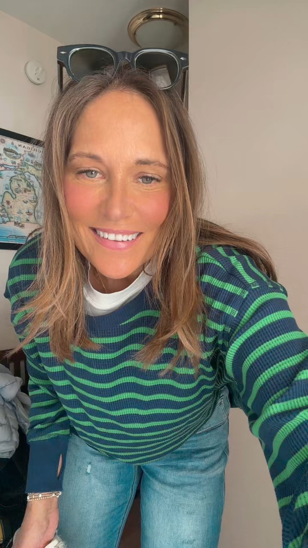 Sunday hike to lunch ootd. Size down in shirt and jeans.  Wearing a medium  

#LTKOver40 #LTKgrwm #LTKstorytime