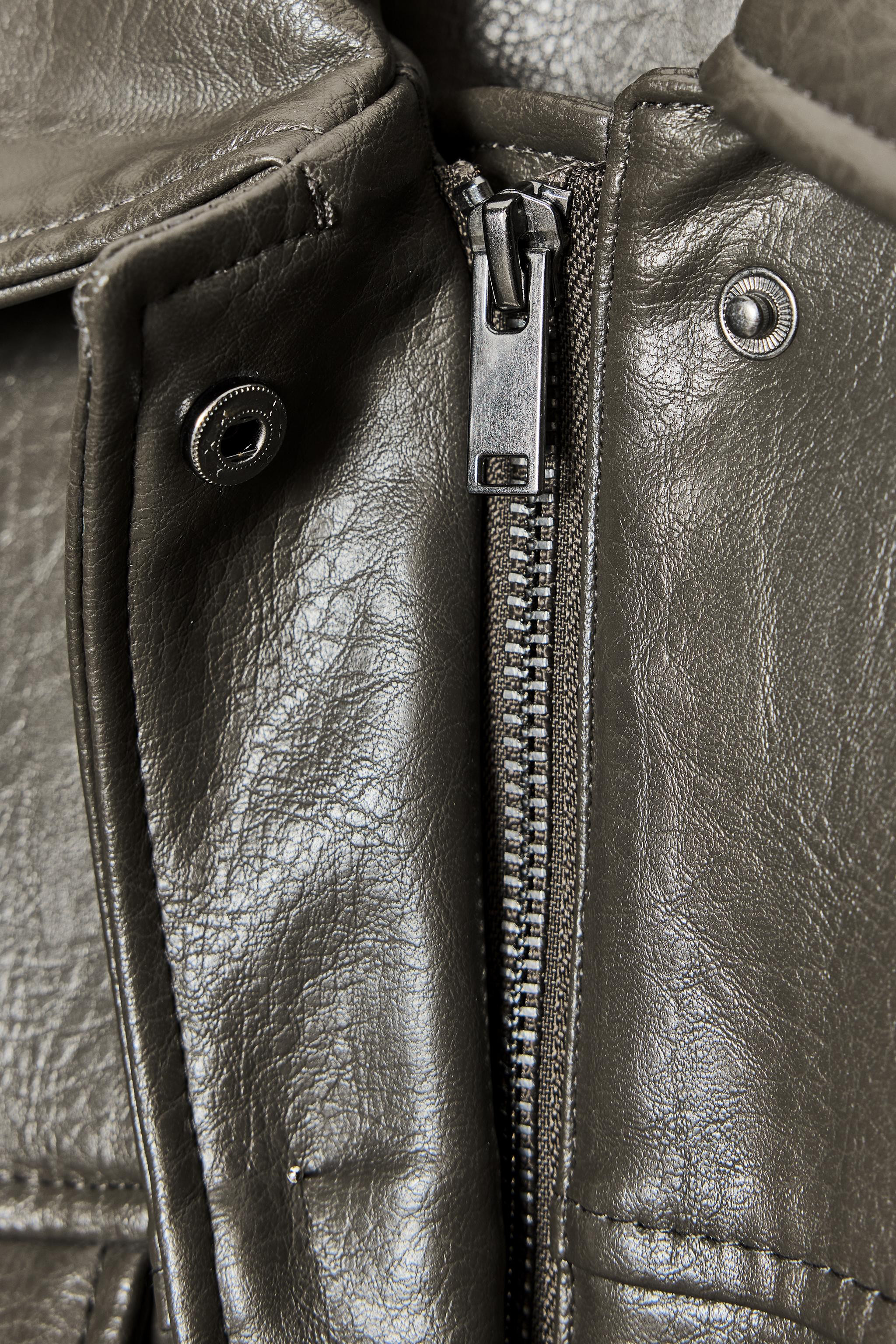 FAUX LEATHER JACKET WITH POCKETS | Zara UK