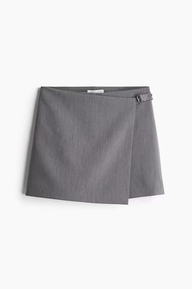 H & M - Mini skort - Grey | H&M (UK, MY, IN, SG, PH, TW, HK)