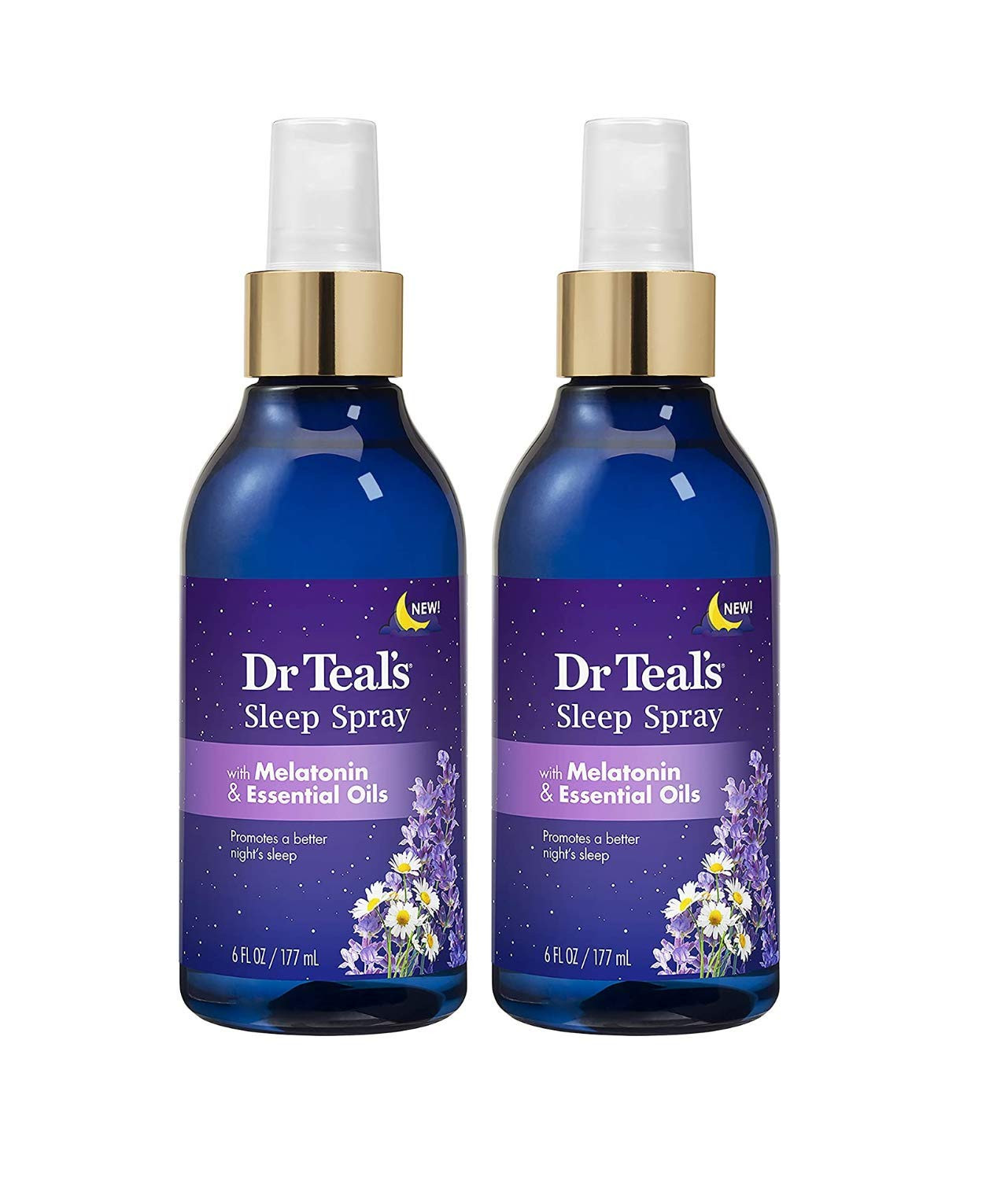 Dr. Teal's Sleep Spray with Melatonin & Essential Oils Gift Set (2 Pack, 6 fl oz ea.) - Nighttime... | Amazon (US)