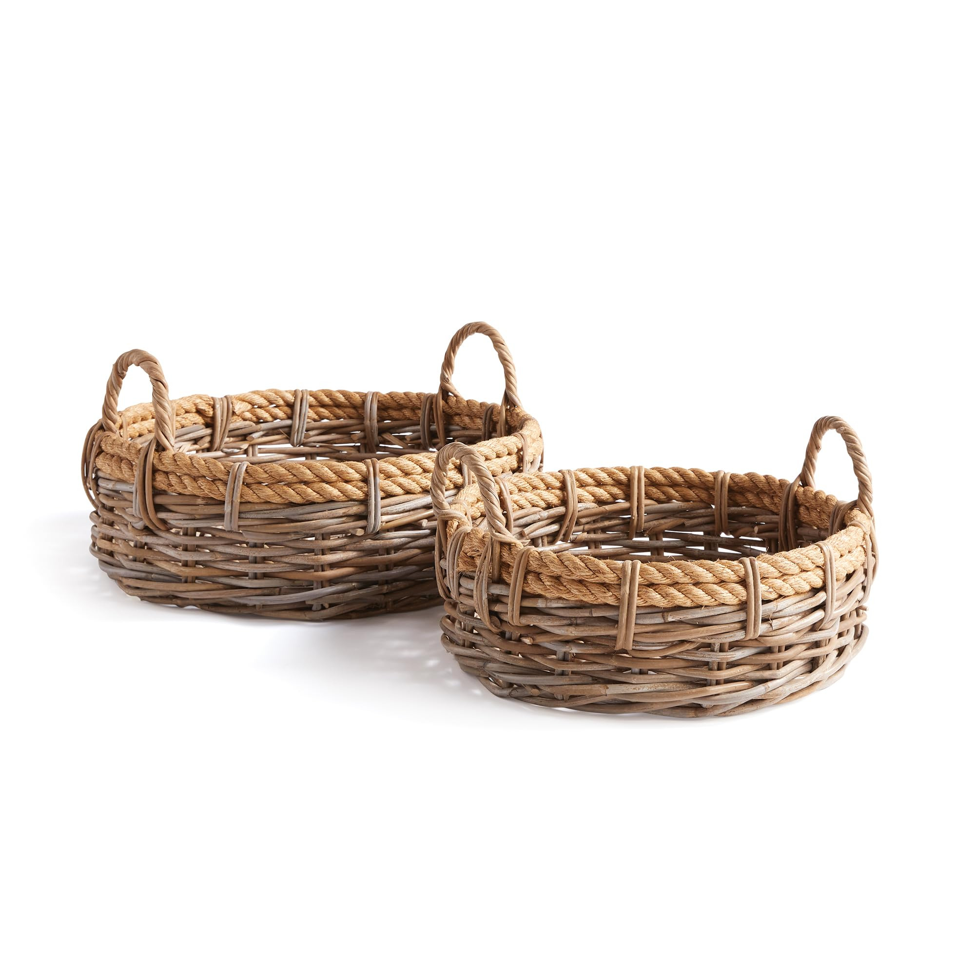 Napa Home & Garden Sonoma Low Baskets, Set of 2 Natural | Amazon (US)