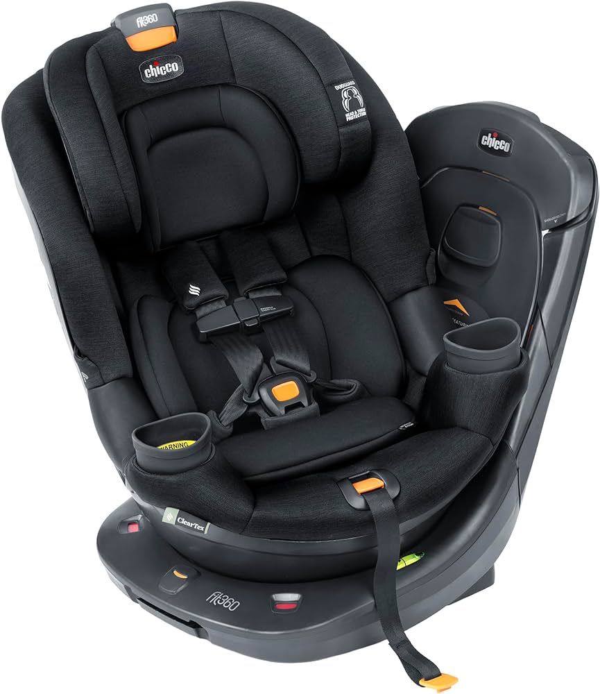 Chicco Fit360 ClearTex Rotating Convertible Car Seat - Black | Black | Amazon (US)