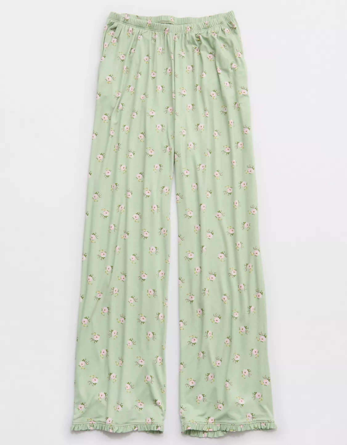 Aerie Real Soft® Ruffle Trouser PJ Pant | American Eagle Outfitters (US & CA)