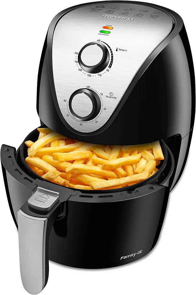 Fritadeira Sem Óleo Air Fryer 3,5L, Mondial, Preto/Inox, 1500W, 110V - AF-30 I | Amazon (BR)