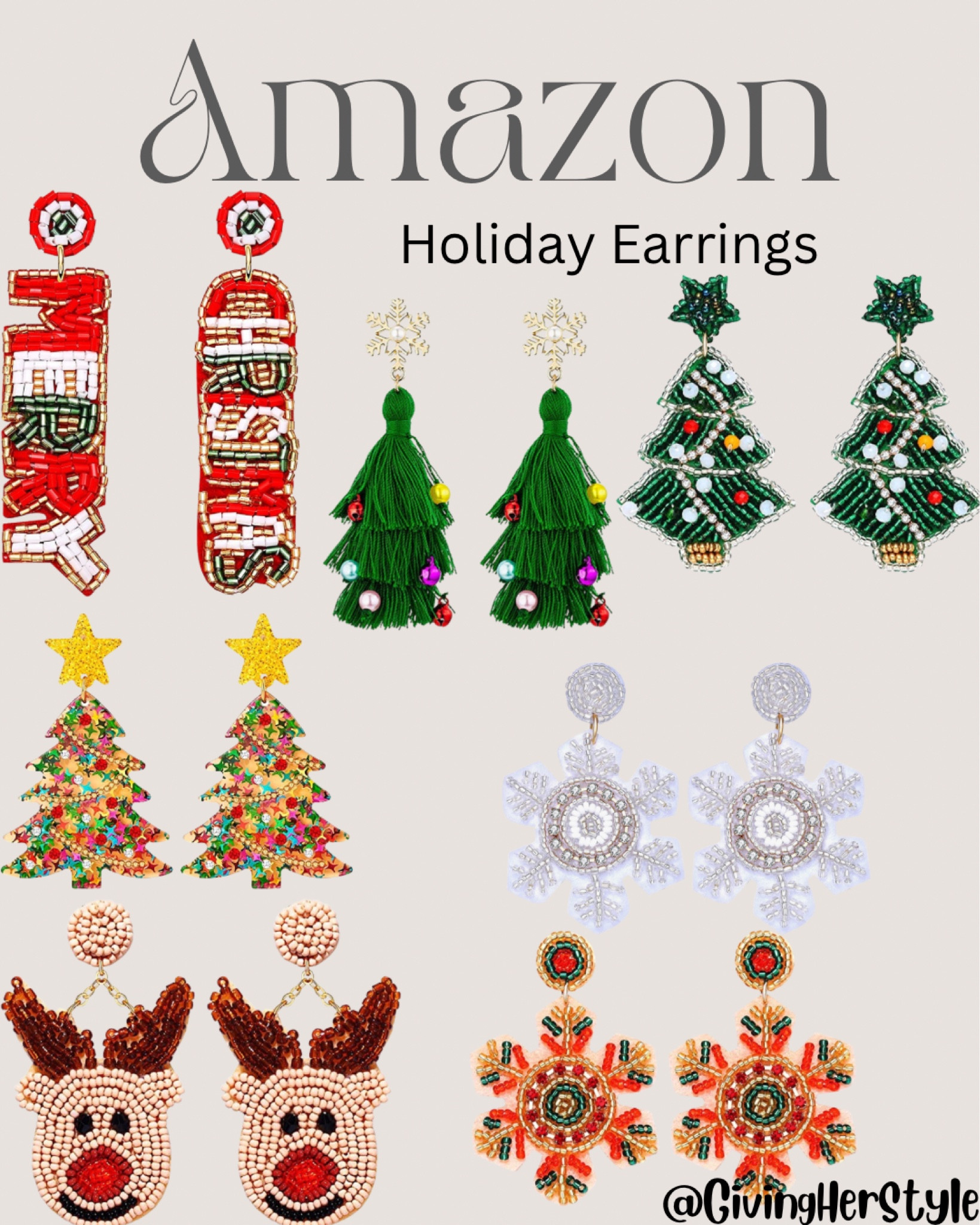 Amazon holiday earrings
| Christmas | statement earrings | beaded earrings | holiday | amazon | amazon prime | amazon style | amazon Christmas | earrings | jewelry | holiday party | 
#amazon #christmas 

#LTKHoliday #LTKSeasonal #LTKunder50