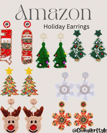 Amazon holiday earrings
| Christmas | statement earrings | beaded earrings | holiday | amazon | amazon prime | amazon style | amazon Christmas | earrings | jewelry | holiday party | 
#amazon #christmas 

#LTKHoliday #LTKSeasonal #LTKunder50