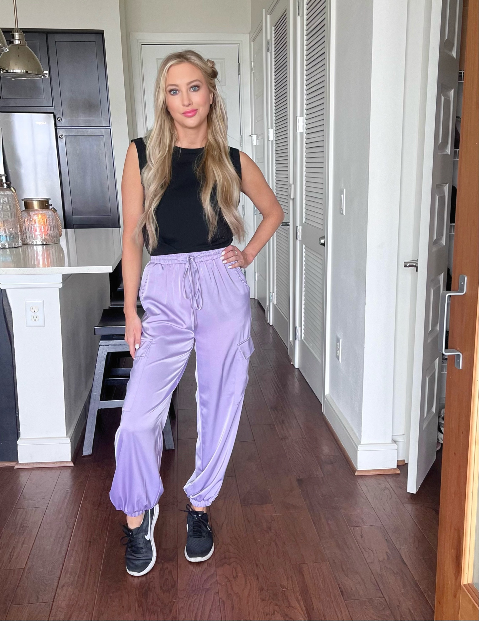 I love this versatile top. You can literally workout in it or dress it up. These pants are sooo fun. Black or white kicks to complete the fit.

#LTKFindsUnder50 #LTKStyleTip #LTKActive