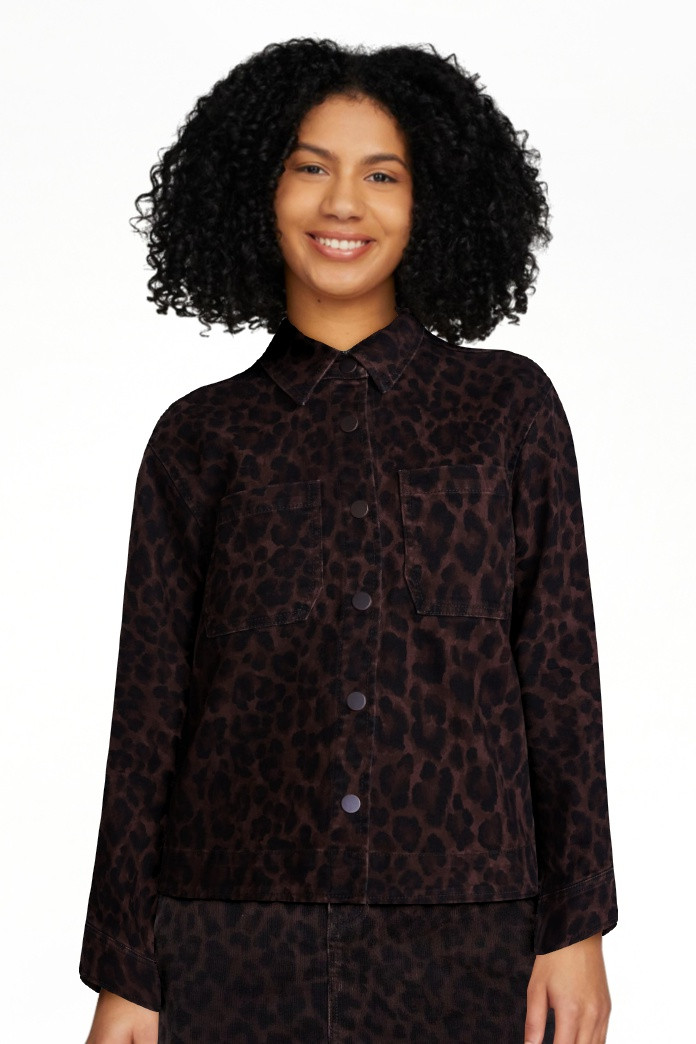 Scenario Women's Faux Leopard Print Jacket, Sizes XS-XXXL | Walmart (US)