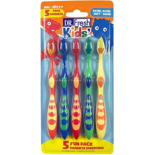 Dr. Fresh Kids' Toothbrushes, Extra Soft, 5 ct | Walmart (US)