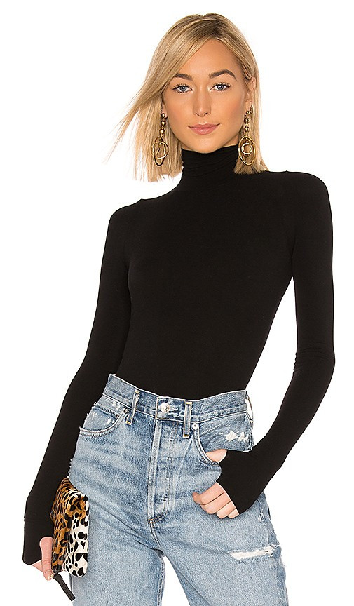 Commando Ballet Body Turtleneck Bodysuit in Black. | Revolve Clothing (Global)