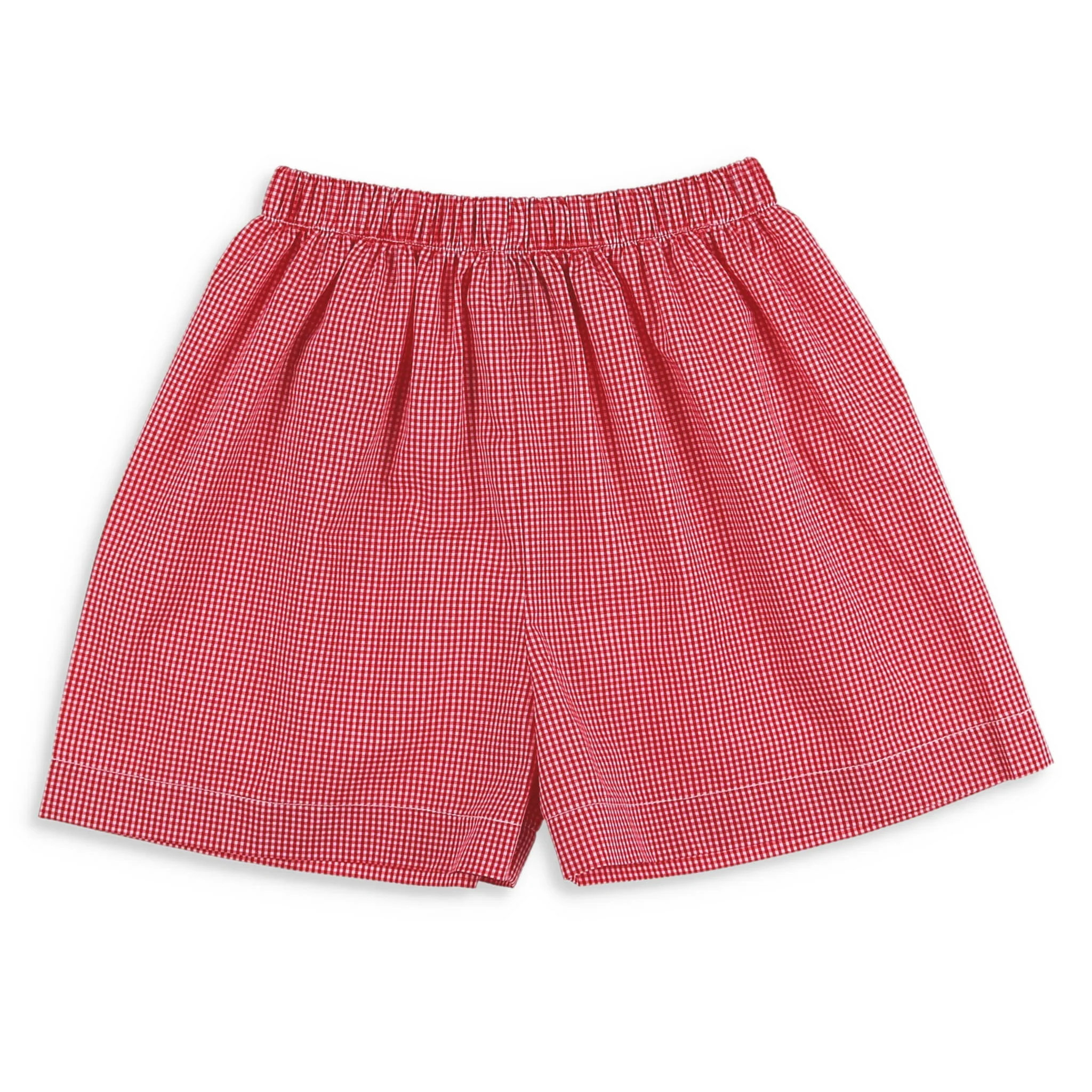 Boys Red Check Rhett Shorts - Shrimp and Grits Kids | Shrimp and Grits Kids
