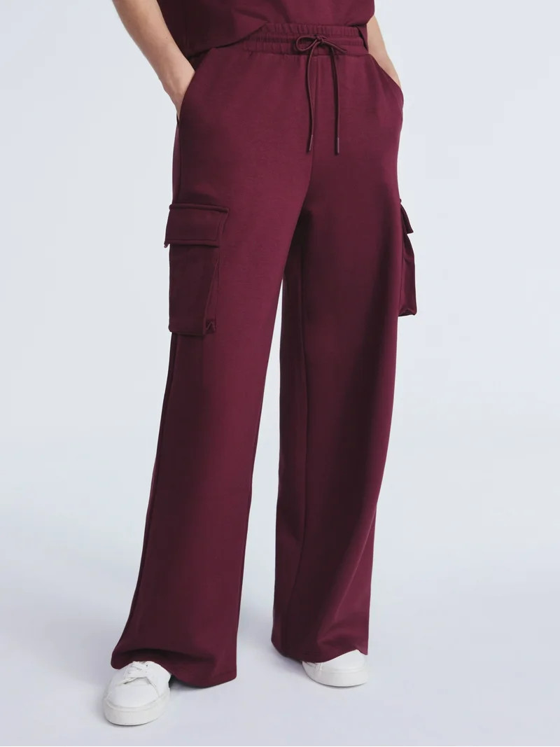 Scoop Women's and Women's Plus New Scubaknit Cargo Pants, Sizes XS-4X | Walmart (US)