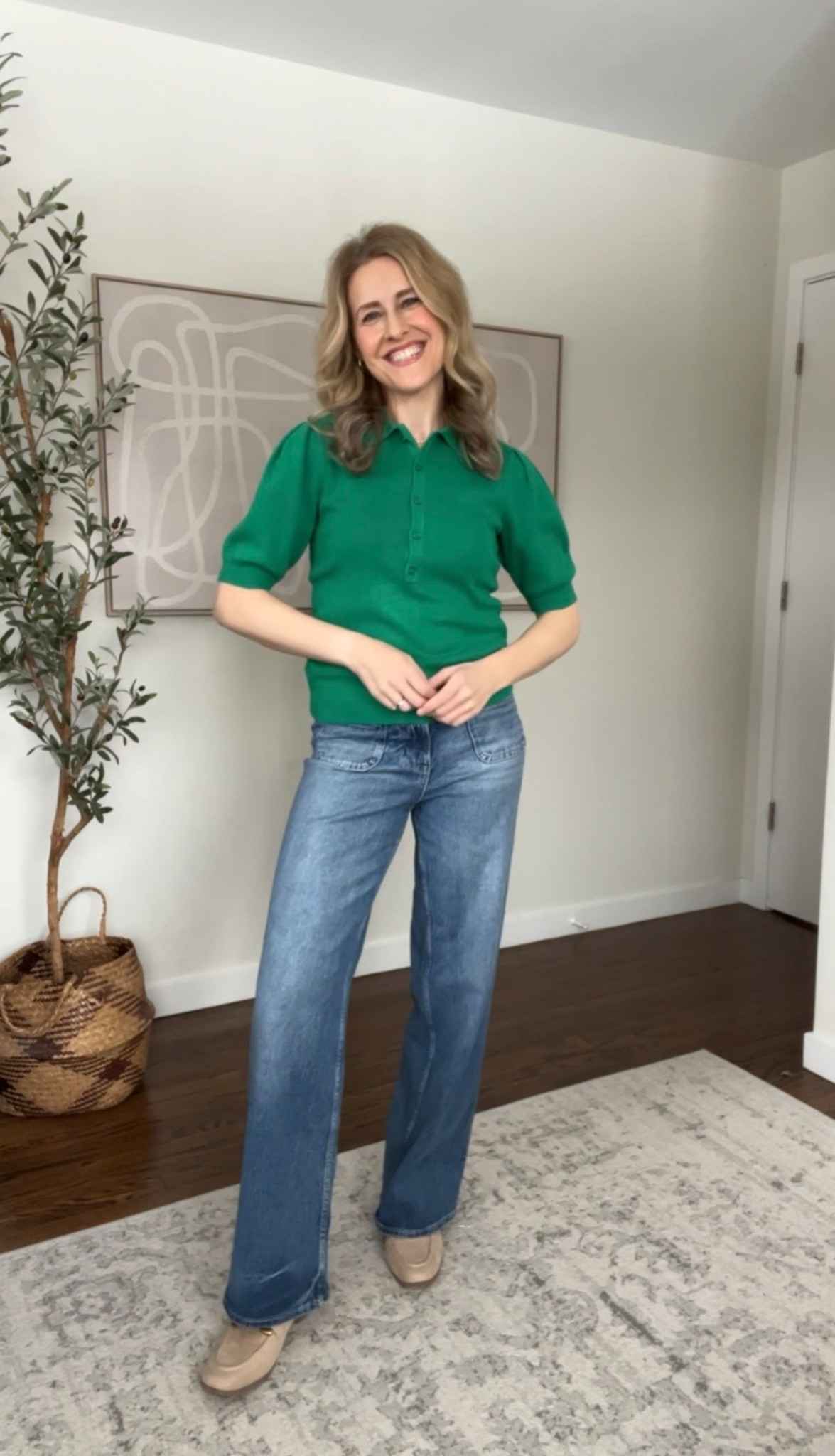 These are the nicest sweater tees, definitely nice enough for work. I got my usual size small. #walmartfashion 

#LTKootd #LTKOver40