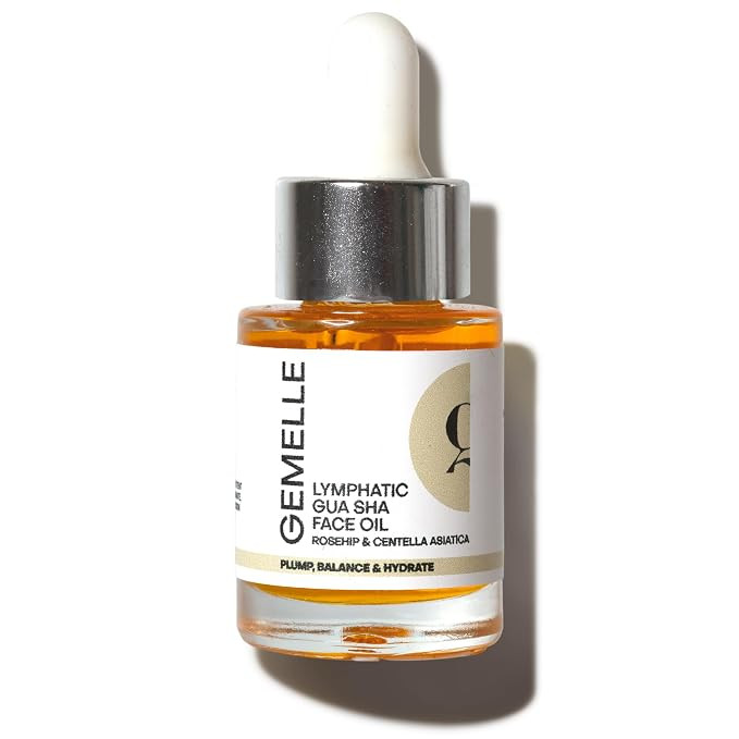 GEMELLE Lymphatic Gua Sha Face Oil | 10x Award Winner | Vitamin C,E & A | Detox, Plump, Sculpt, H... | Amazon (US)