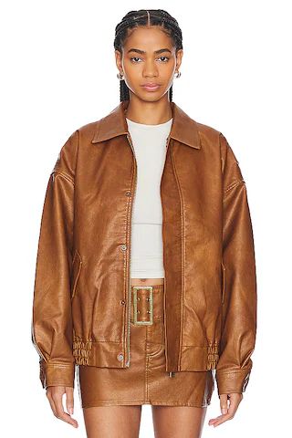 LIONESS Kenny Bomber in Tan from Revolve.com | Revolve Clothing (Global)