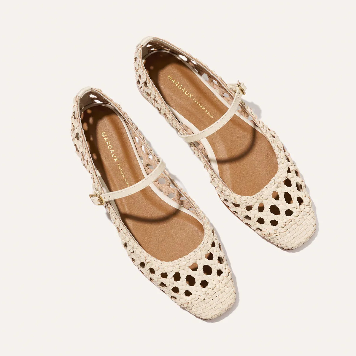 The Fonteyn Jane - Ecru Woven Leather | Margaux