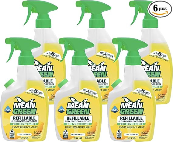 Mean Green Refillable Ultra Powered Concentrate Multi-Purpose Cleaner, Citrus & Green Tea, 14.3 O... | Amazon (US)