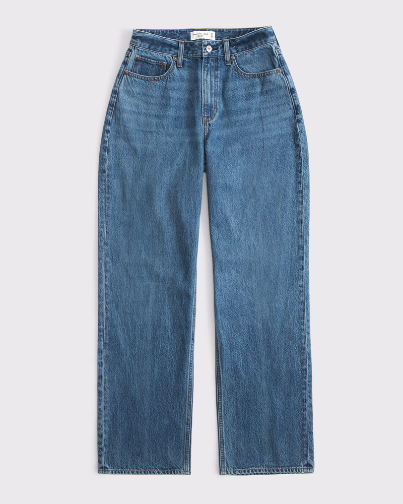 Curve Love High Rise Loose Jean | Abercrombie & Fitch (US)