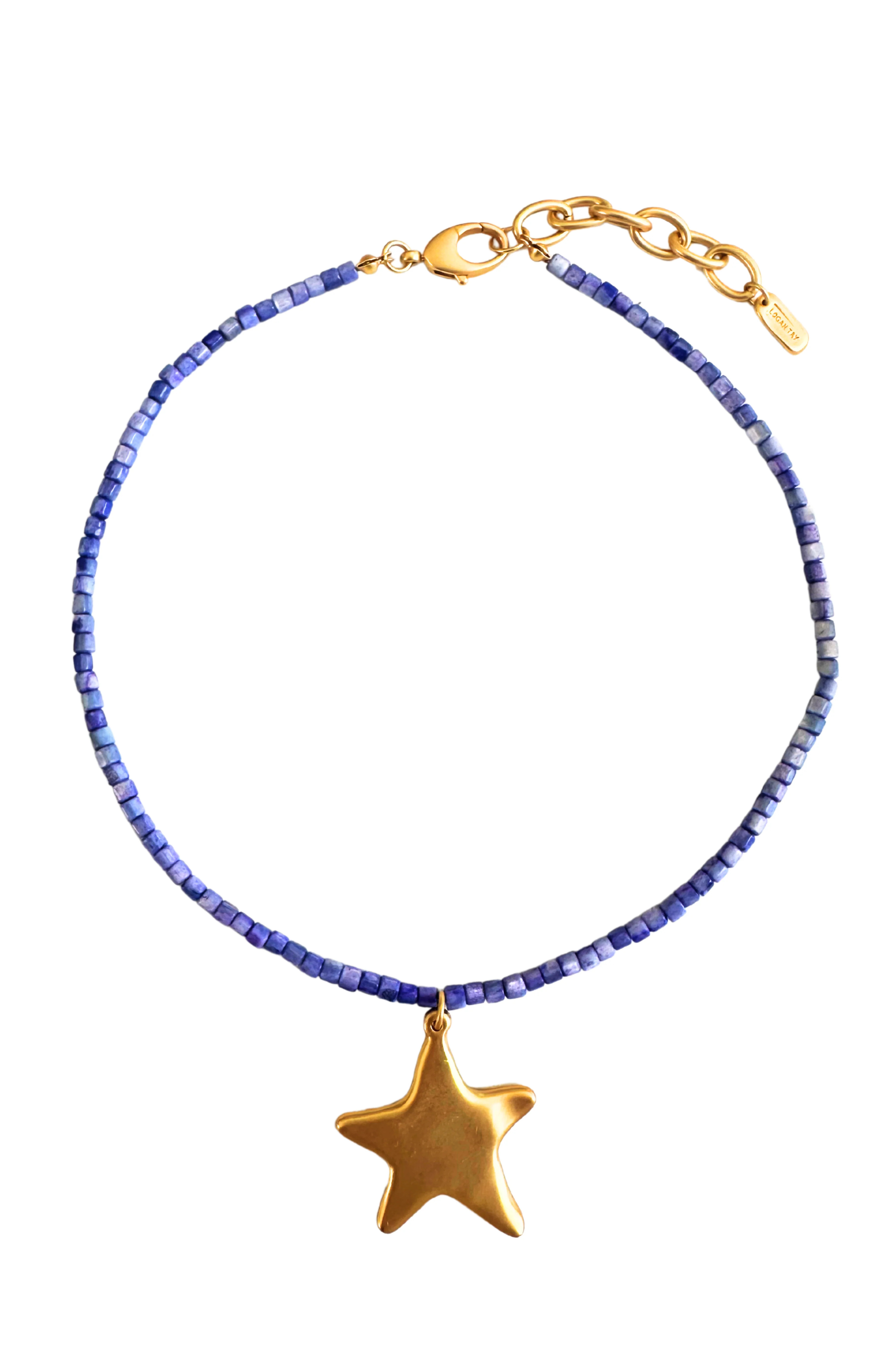Logan Tay Beaded Star Necklace Indigo | Beach Riot | Beach Riot