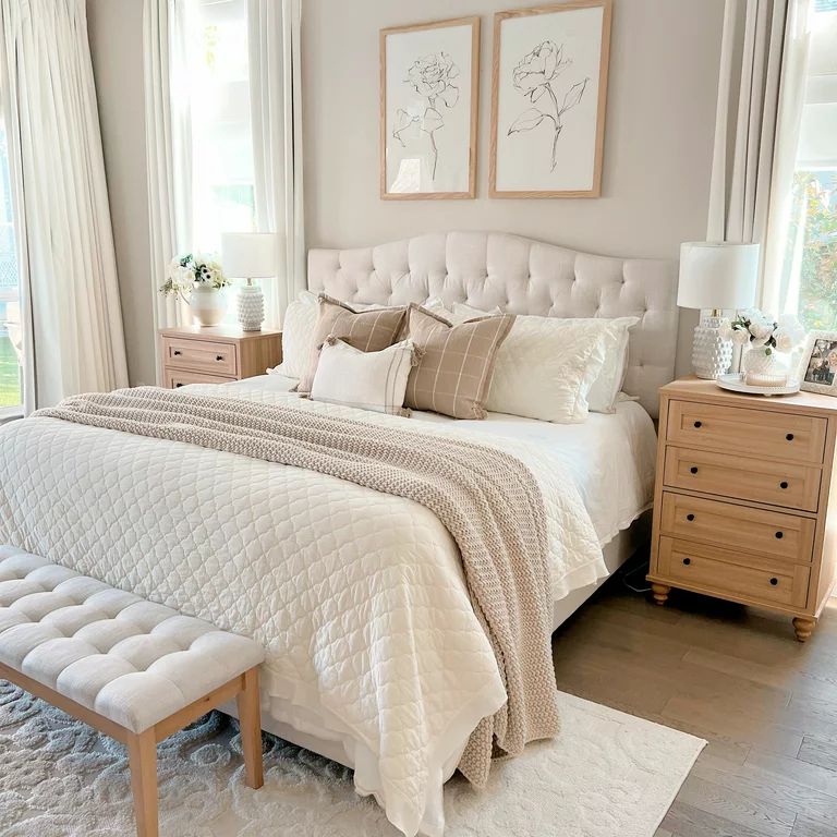 My Texas House Penelope Taupe 3-Piece Quilt Set, Full/Queen | Walmart (US)