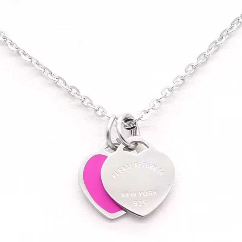 Tiffany love heart designer necklace luxury tiffany jewelry stainless steel christmas day gift pl... | DHGate