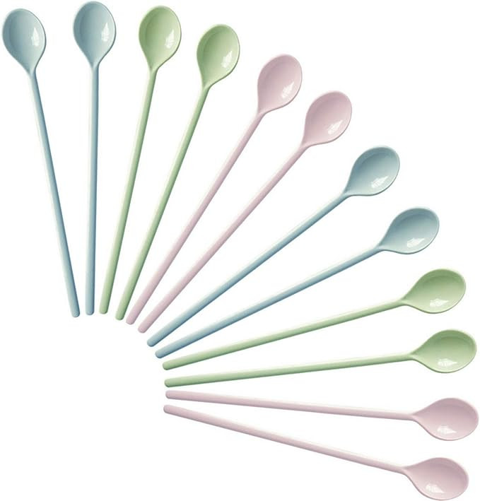 Gohh Long Handle Spoons 7.2 Inch: Latte Machiatto, Tall Iced Tea, Ice Cream Sundae, Coffee or Hot... | Amazon (US)