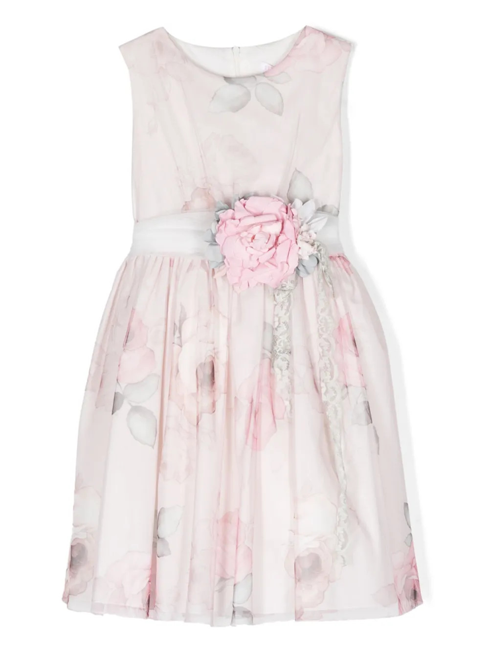 Mimilù floral-applique Sleeveless Dress - Farfetch | Farfetch Global