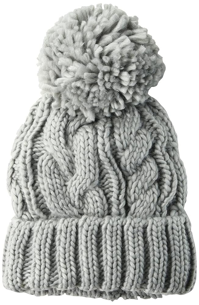 Amazon Essentials Women's Chunky Cable Beanie with Yarn Pom | Amazon (US)