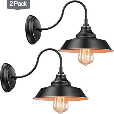 Elibbren Vintage Farmhouse Gooseneck Wall Sconce, Industrial Bathroom Vanity Barn Wall Light Fixt... | Amazon (US)