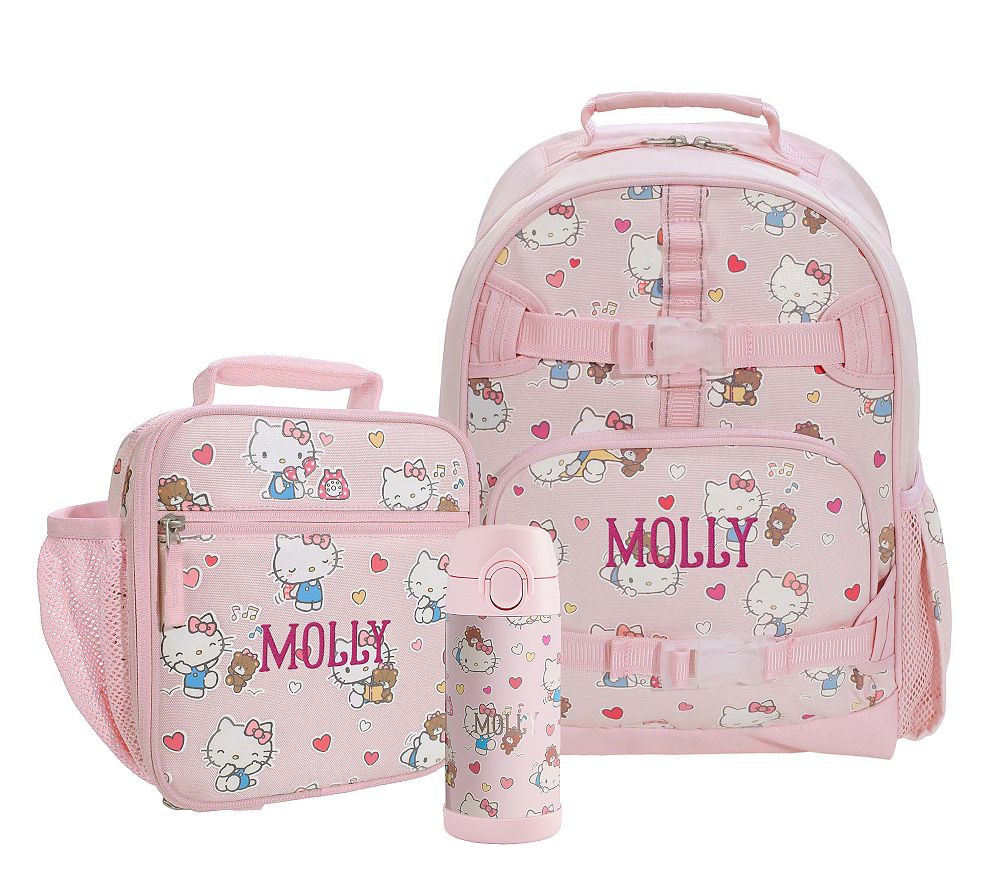 Hello Kitty\u00ae Hearts Glow-in-the-Dark Mackenzie Backpack & Lunch Bundle, Set of 3 | Pottery Barn Kids