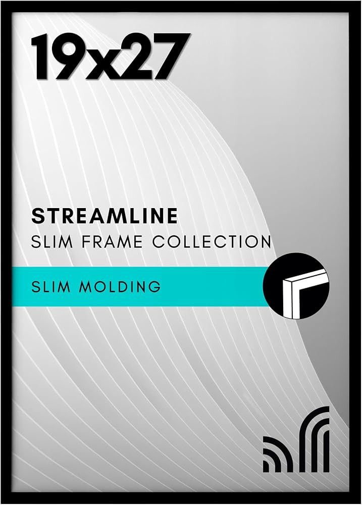 Americanflat 19x27 Poster Frame with Polished Plexiglass - Streamline Collection - Thin Border Pi... | Amazon (US)