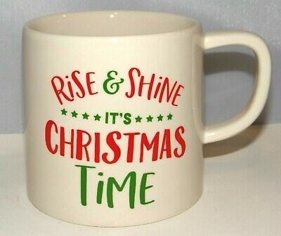 Rise & Shine It's Christmas Time Coffee Mug Cup Hobby Lobby Peek a Boo Present | eBay US