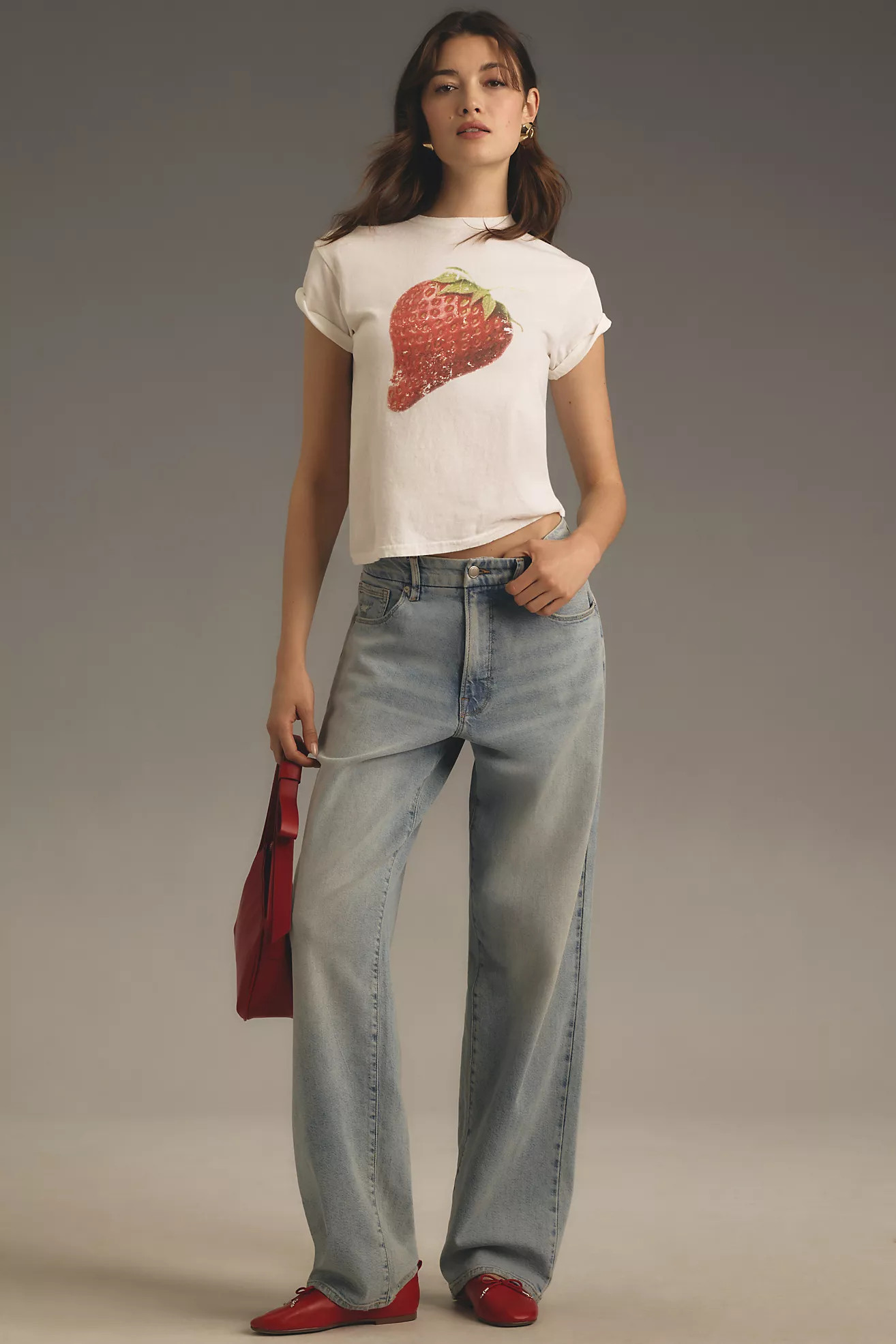 By Anthropologie Strawberry Graphic Tee | Anthropologie (US)
