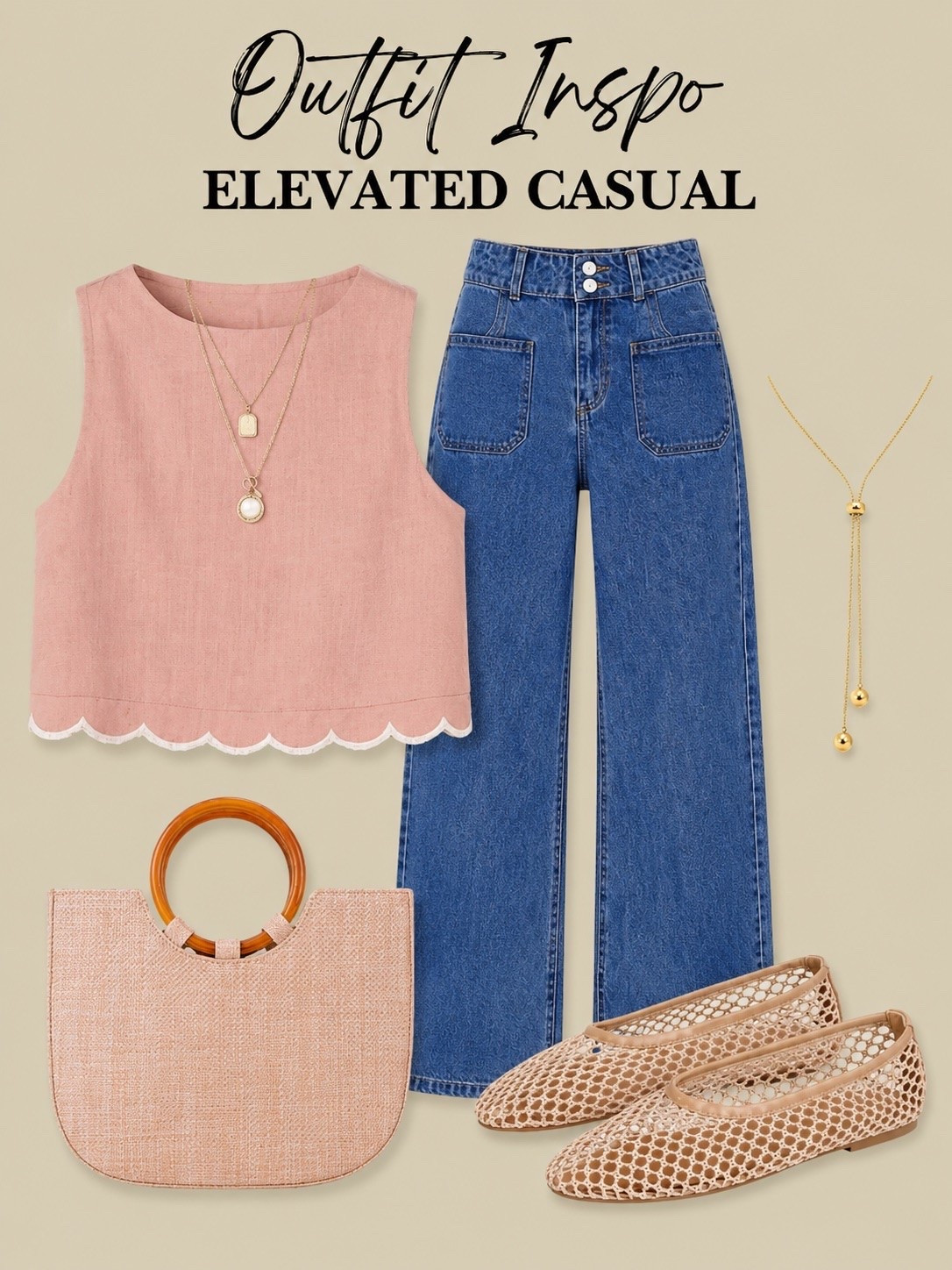 Facebook Caption:

Soft blush + denim is one of those combinations that always looks effortlessly put together. 🌸💙 Feminine, flattering, and easy to wear from brunch to errands.
Amazon fashion

#LTKootd