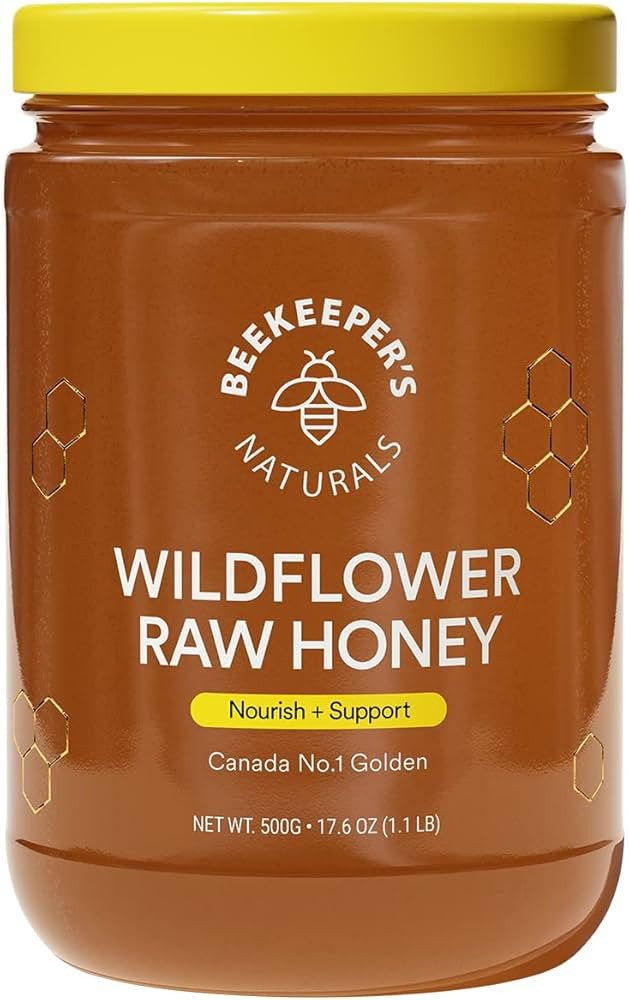 BEEKEEPER'S NATURALS Wildflower Honey - Raw, Wildcrafted, and Unprocessed- Rich in Nutrients and ... | Amazon (US)